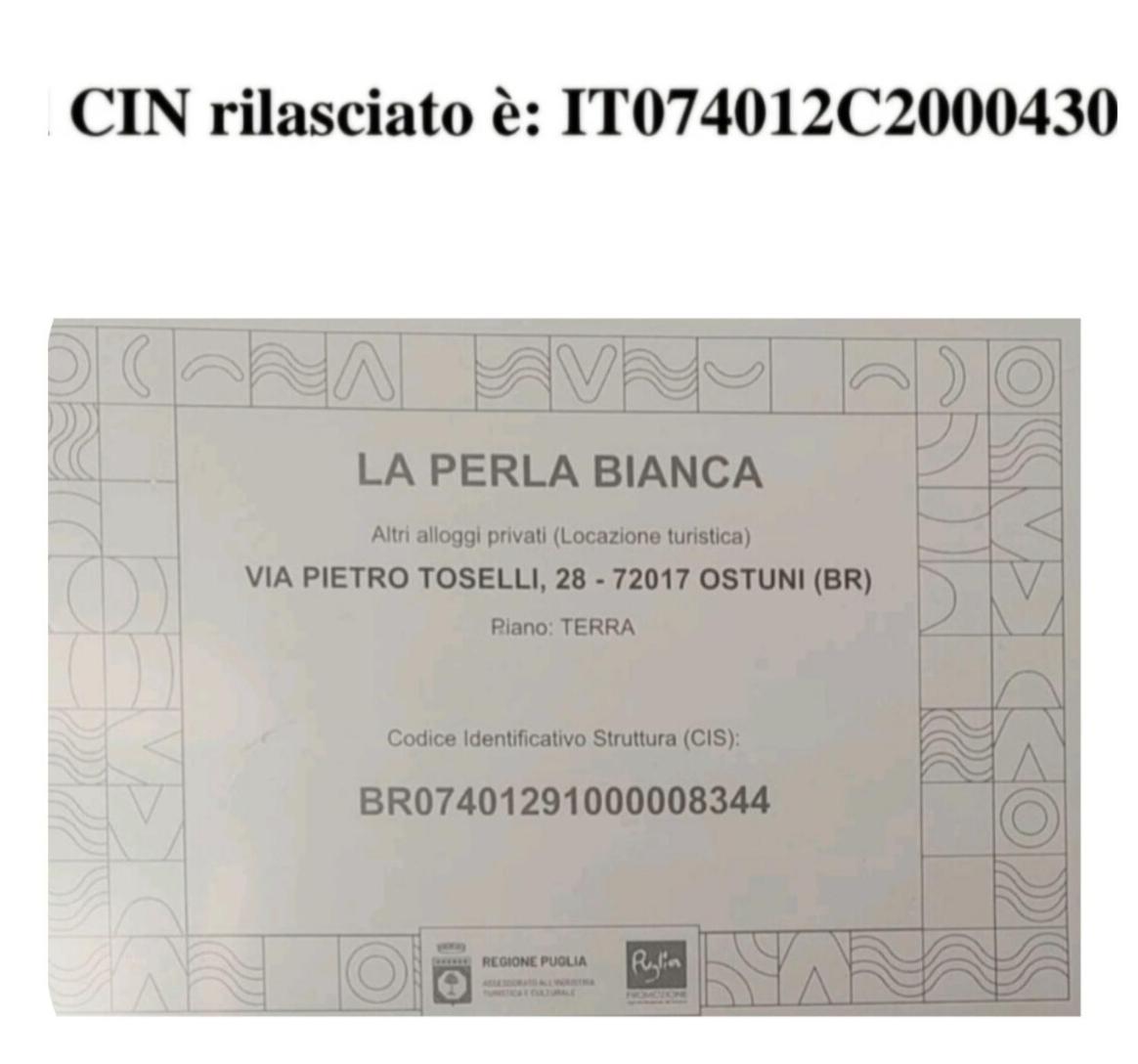 La Perla Bianca Lejlighed Ostuni Eksteriør billede